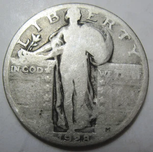 1928 silver Standing Liberty Quarter (#811k) - Imagen 1 de 2