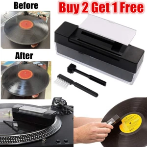 3 in1 Vinyl Record Cleaning Brush Set Stylus Velvet Anti-static Cleaner Tool Kit - Picture 1 of 10