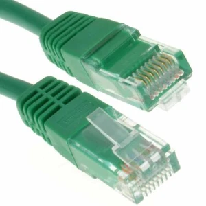 Vert Réseau Ethernet RJ45 Cat-5E UTP Patch Lan Cuivre Câble 1.5m - Photo 1/3
