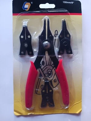 Pince circlips universelle ouvrante fermante intérieur extérieur 5 pcs .... - Photo 1/2