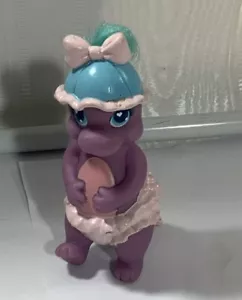 My Little Pony Vintage 1993 Darlin' Baby Saur Dinosaur 3.5” Figure Blue Bonnet - Picture 1 of 6