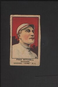 1920 W514 Baseball Strip Card #96 Fred Mitchell Chicago Cubs