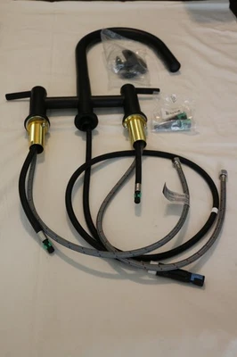 Grifo de cocina Kraus Oletto 1,8 GPM puente extraíble modelo: KPF-3122MB Foto 1 de 4