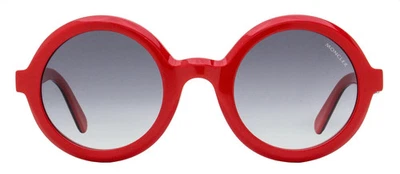 Moncler Orbit ML0261 66B Rojo Redondo Negrita Plástico Gafas de sol Marco 50-26-140 sd* Foto 1 de 2