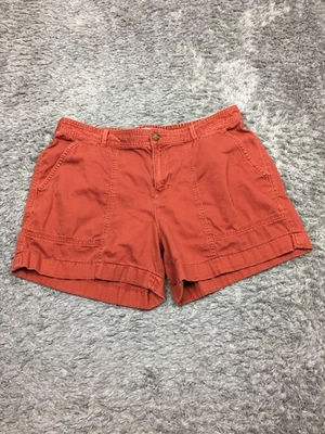 Pantalones cortos chinos Old Navy de algodón para mujer talla 12 naranja oscuro Foto 1 de 4