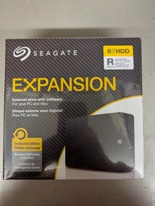 BRAND NEW - Seagate 8 TB EXPANSION HDD USB 3.0 - Backup Software Included!! - Afbeelding 1 van 3