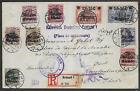 German Occupation Belgium stamps 1916 R-cover Brussels to Constantinopel!