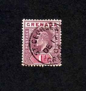 Grenada 1902 KEVII 1d Definitive single value (SG 58) fine used - Picture 1 of 2
