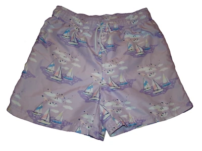 Pantalones cortos de natación Janie And Jack para niños talla 8 púrpura velero Foto 1 de 4