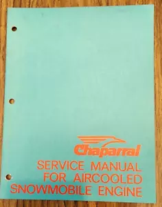 Chaparral Snowmobile Service Repair Manual Air Cooled Engines Copy from Original - Bild 1 von 6