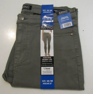 BUFFALO Hanna Skinny Soft Stretch Pants Vintage Green Rise Sz 8 / 29 Womens NWT - Picture 1 of 3