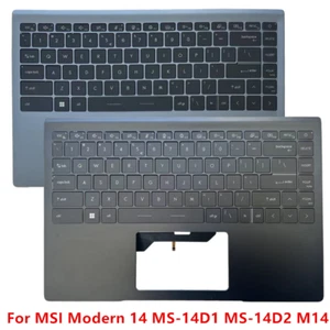 Nuevo Para MSI Modern 14 MS-14D1 MS-14D2 Estuche Superior Reposamanos Cubierta Con Teclado - Imagen 1 de 7