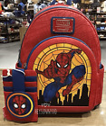 Loungefly Marvel Spider-Man Stained Glass Mini Backpack Set