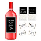 2024 Graduation Party Favor Labels for Wine Bottles, Tic Tacs, Hershey Nuggets