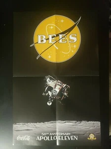 Salt lake bees program featuring APOLLO 11 50th anniversary Event poster 11x17 - Picture 1 of 2