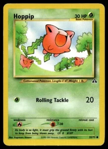 Hoppip 55/75 Pokemon Card Neo Discovery Common 30 HP Near Mint M21 - Picture 1 of 2
