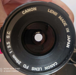 EXC- Vintage Japan lens Canon FD 28 mm f/1 . 3.5 S.C.