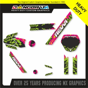 REVVI 16 INCH 16" KIDS ELECTRIC BALANCE BIKE GRAPHICS DECALS STICKERS - Picture 1 of 1