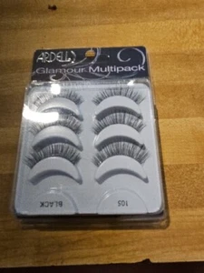 ARDELL GLAMOUR MULTIPACK 105 DEMI BLACK EYELASHES 3 Sets Only - Picture 1 of 2
