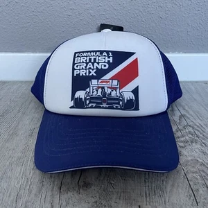 New Formula 1 British Grand Prix GP Baseball Cap Adult Navy & White - Picture 1 of 7