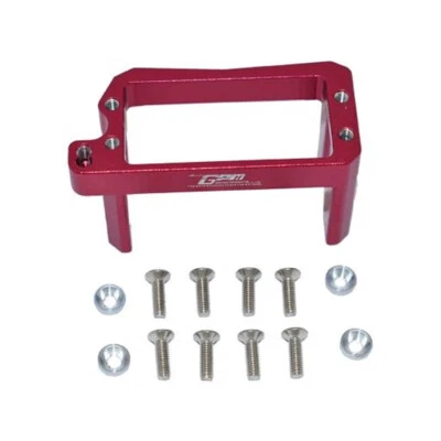 NEW GPM Racing Aluminum Servo Mount Red : Losi 1/10 Lasernut U4 - Image 1 of 4