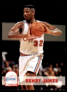 1993-94 Hoops Los Angeles Clippers Basketball Card #352 Henry James MINT - Picture 1 of 2