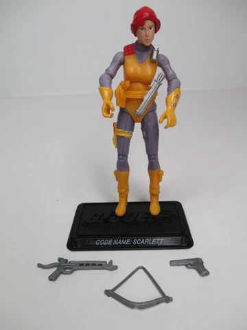 25TH ANNIVERSARY HASBRO G.I JOE COBRA ACTION FIGURE SCARLETT FROM COMIC PACK Cover