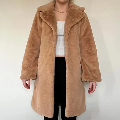 I.AM.GIA soft faux fur boho 70s style tan brown coat - Image 1 of 4