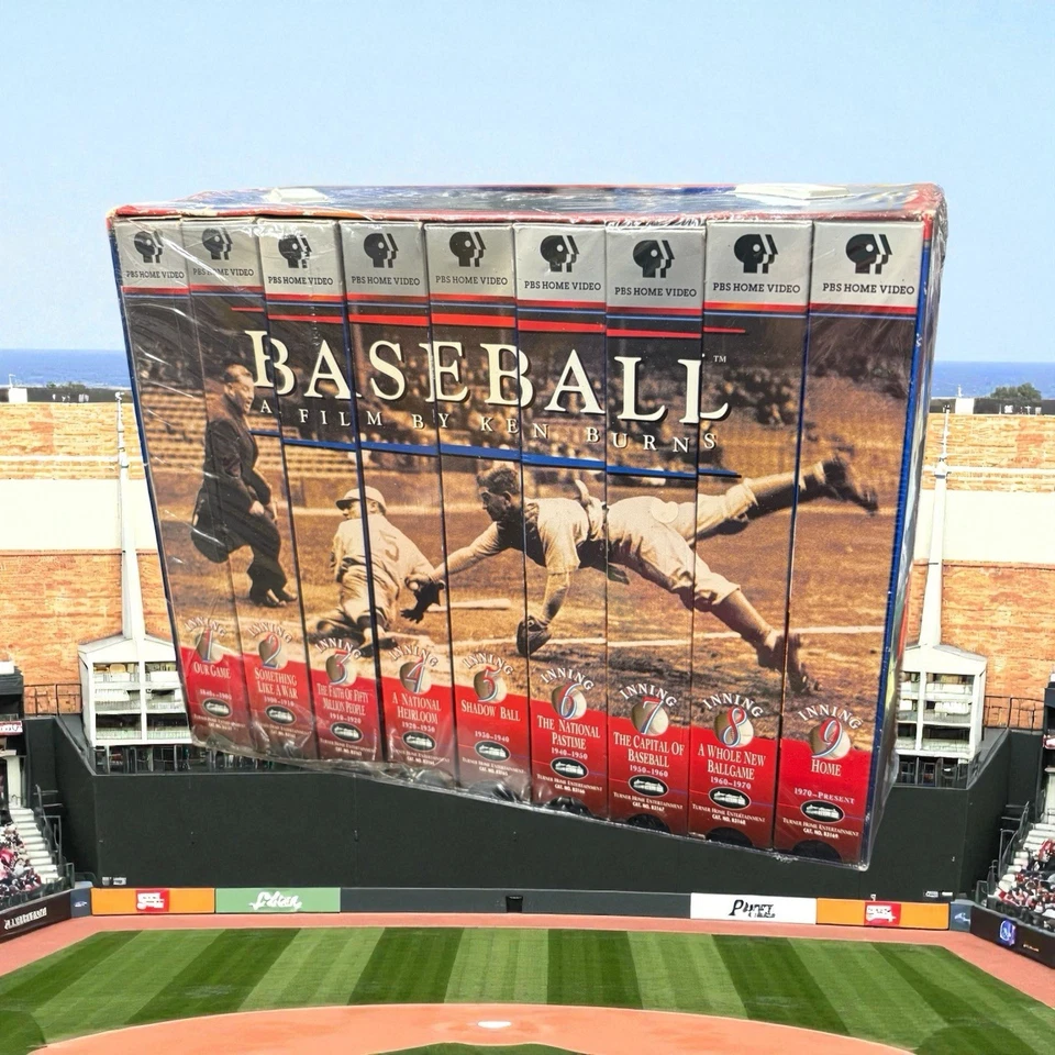Baseball: A Film by Ken Burns - Nine Inning Boxed Set (VHS, 1997, 9-Tape Set) - Image 1 of 4