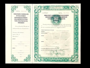 UNUSED DIRECTOR'S CERTIFICATE OF TAX PAYMENT OF DISTILLED SPIRITS - Picture 1 of 2