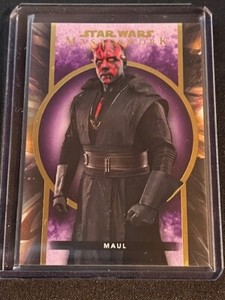 MAUL 2022 Topps Star Wars Masterwork PURPLE Base Parallel Sp /50