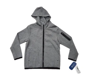 New MTA Sport Boys Size M(8) Gray Black Fast Dry Tech Zip Down Hoodie - Picture 1 of 5