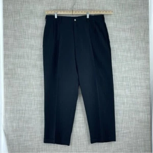 Alan Flusser Golf Pants Mens Size 38x30 Black 3112 - Picture 1 of 10