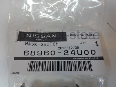 Genuine Nissan Skyline GTR R33 Coin Slot Cover to Suit Center Console Emblem OEM - image 1 of 4