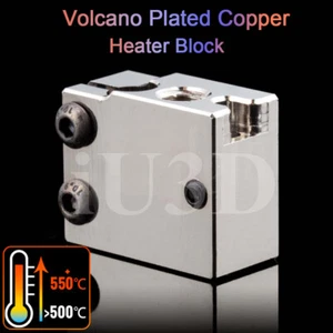 Volcano Plated Copper Heater Block for Volcano Hotend,Sidewinder X1 X2,FLSUN SR - Picture 1 of 5