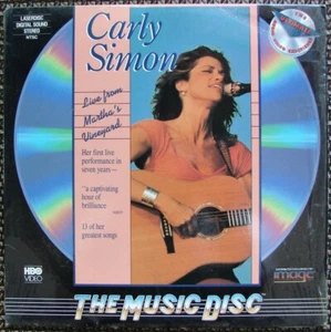 CARLY SIMON Live from Martha's Vineyard 13 Live Songs  Interview Music Laserdisc - Picture 1 of 4