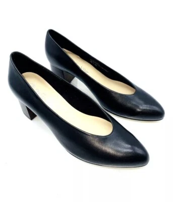 Bella Vita Jensen черный кожаный классический платье насосы комфорт размер 10 узкий - Изображение 1 из 4