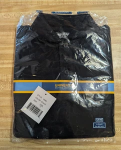 Universal School Uniform Unisex 4/4T Cotton Blend Long Sleeve Black Polo Shirt - Picture 1 of 1