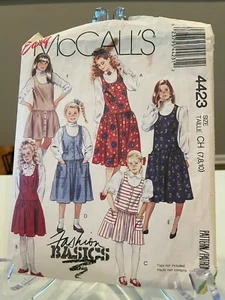 VINTAGE 1989 MCCALL'S 4423 GIRLS JUMPER CHILDREN SIZE 7-10 - Picture 1 of 2
