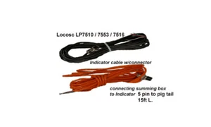 15' Cable with connector For LP-7510/7553/7516 Locosc indicator, 5 pin - Picture 1 of 2