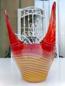 Vintage Murano Stained Glass Blown Decorative Vase - Picture 1 of 5