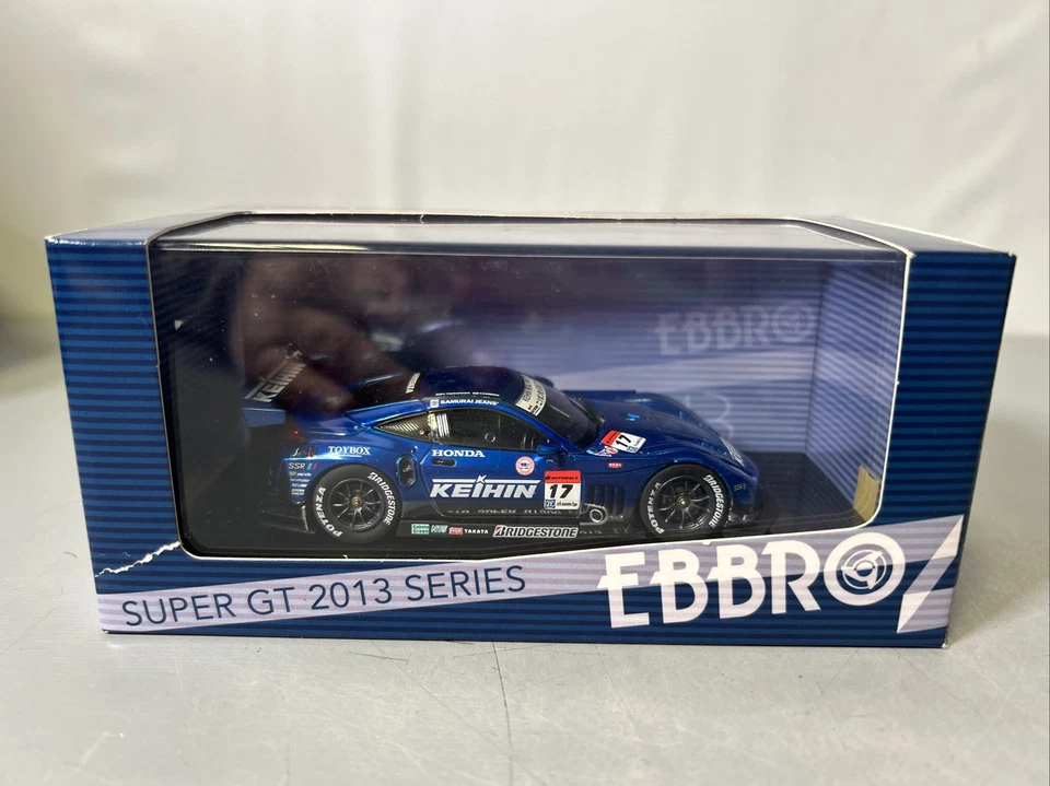 1:43 EBBRO 44923 HONDA HSV-010 SUPER  GT 500 2013 #17 KEIHIN Car 20th Anniv. - Image 1 of 4