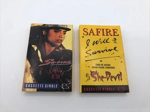 Sa-fire Safire  Thinking Of You - I Will Survive. CASSETTE Singles Tested Nice! - Picture 1 of 5