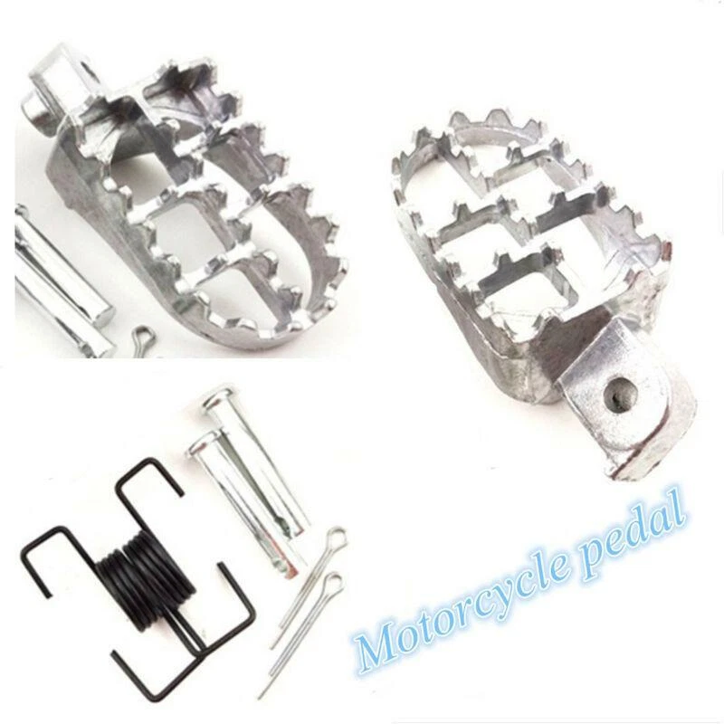 Пара алюминиевых широких толстых ножных колышков для мотоцикла велосипеда туристического крепления - Изображение 1 из 4