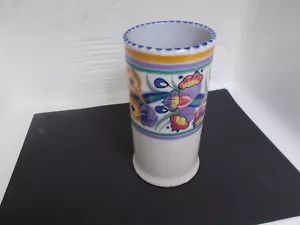 Art Deco Poole Pottery EE Pattern Spill Vase (Fuchsia) (shape 205) - Picture 1 of 10