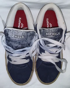 KATHMANDU US9 EU42.5 Skater shoe Navy + Grey 'AIRWALK' sneaker FREE POST - Picture 1 of 10