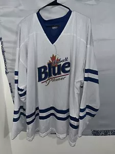 Maglia Labatt Pilsener colore blu/bianco a righe taglia XL/TG usata - Foto 1 di 16