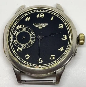 LONGINES WRIST WATCH Circa 1900 15 Jewels / European Silver / Does Not Run - Picture 1 of 21