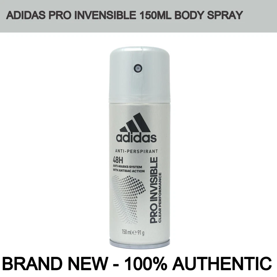 Adidas Pro Invensible антиперспирант дезодорант спрей для мужчин, 5 унций / 150 мл новый - Изображение 1 из 1