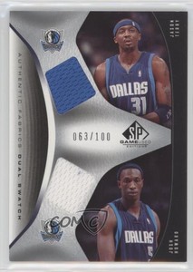 2006 SP Game Used Edition Authentic Fabrics Dual Swatch Jason Terry Josh Howard